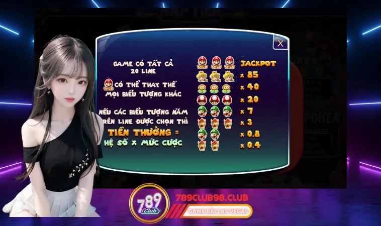 Khám phá tỷ lệ cược hấp dẫn của trò chơi Super Mario tại cổng game 789Club